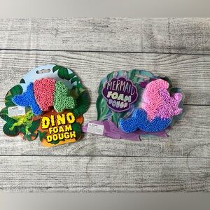 Dino and Mermaid Foam Dough (2 Pack)
